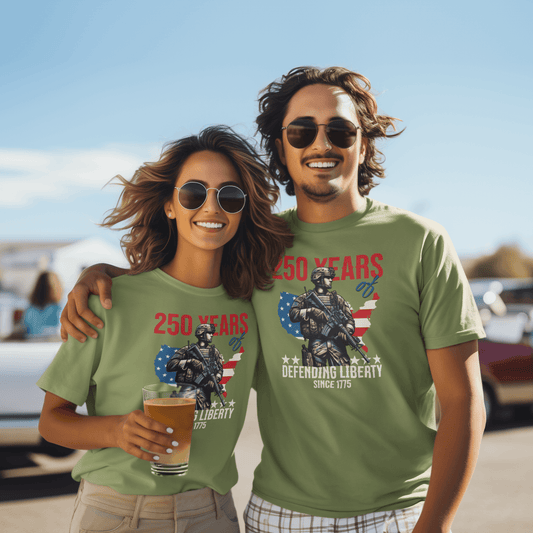 Defending Liberty Since 1775 – America 250 Tee