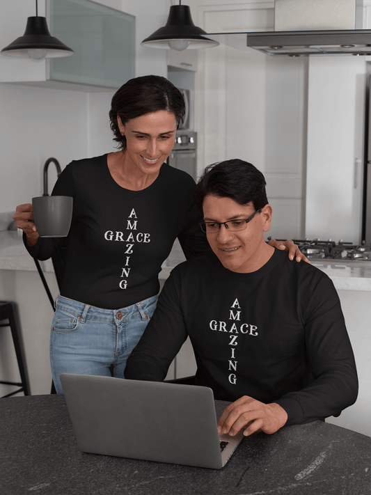 Amazing Grace Cross - Long Sleeve T-Shirt