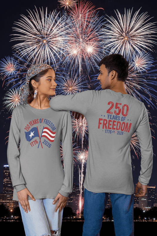 America 250: Flags - 250 Years of Freedom Long Sleeve Tee