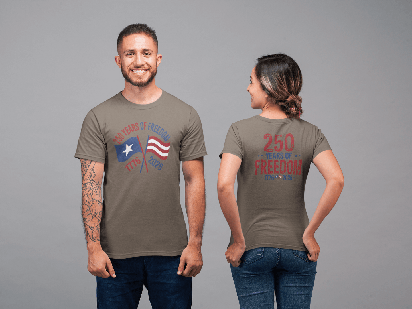 America 250: Flags - 250 Years of Freedom Tee