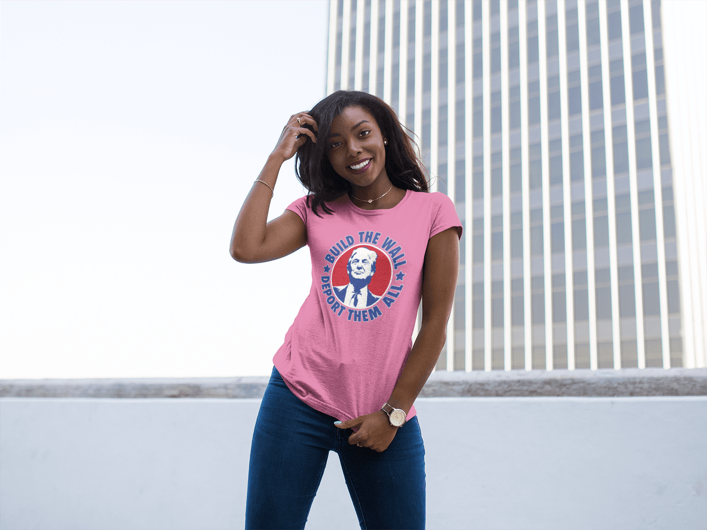 Build the Wall Deport Them All - Ladies