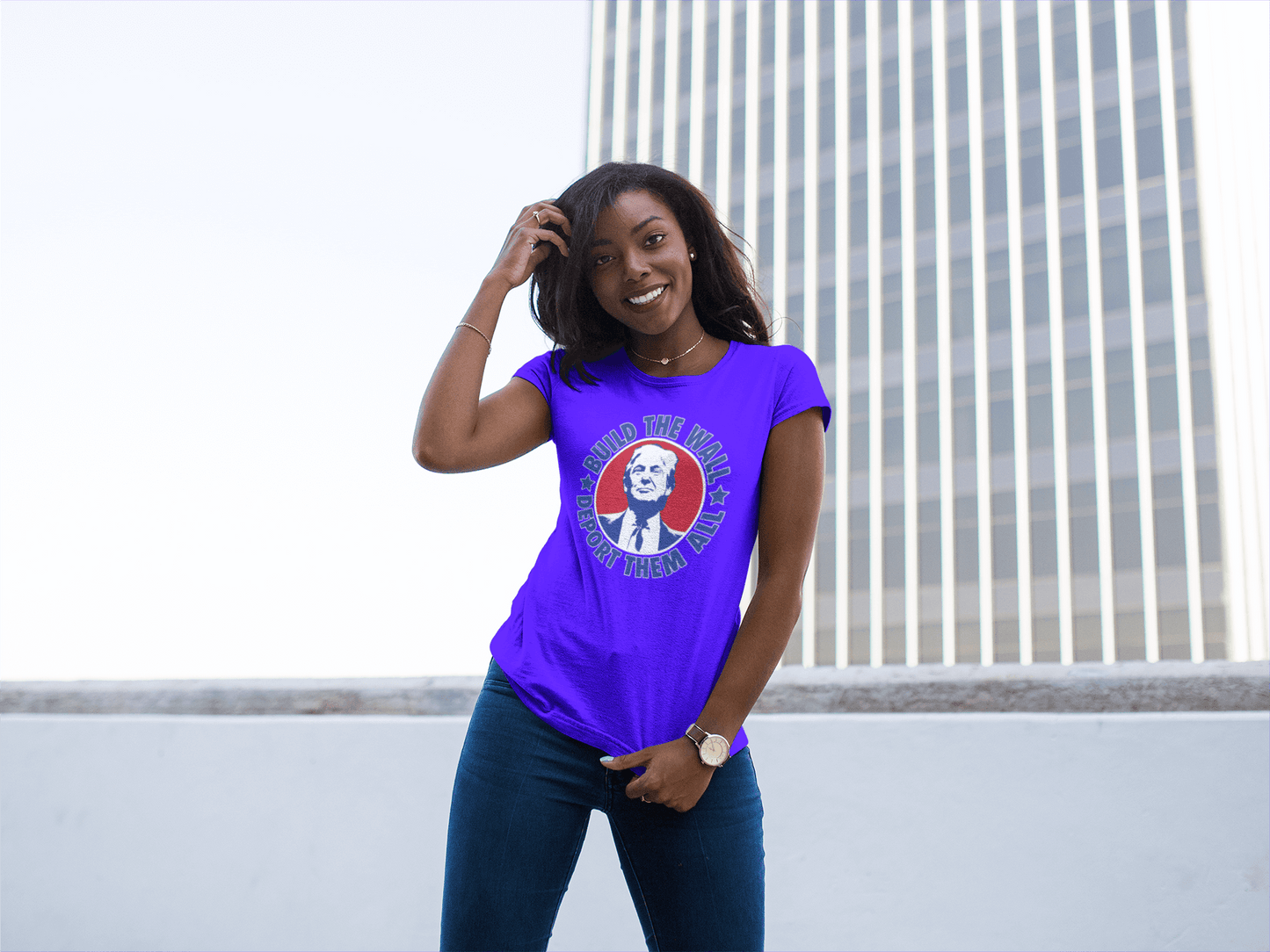 Build the Wall Deport Them All - Ladies