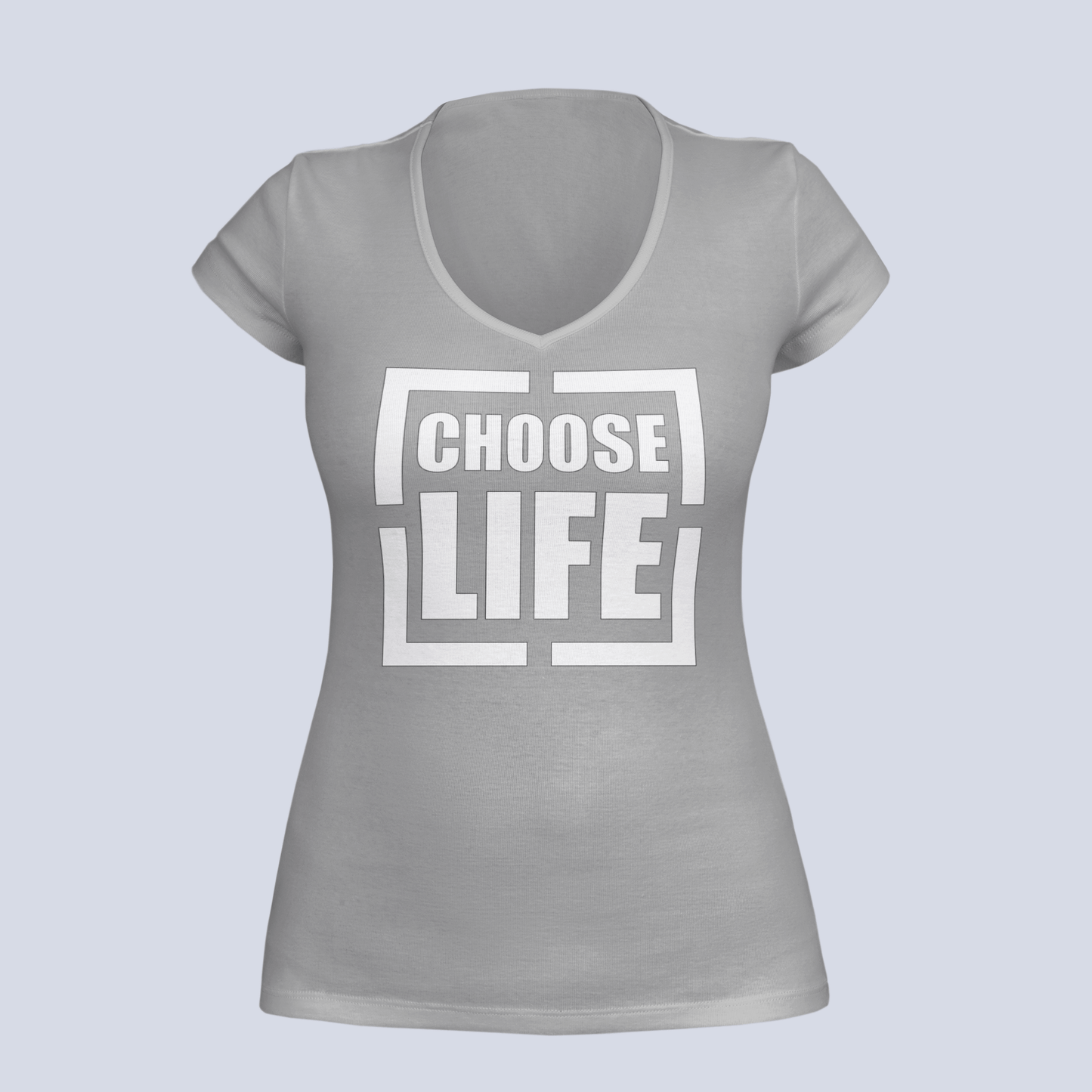 Choose Life - T-Shirt - Ladies V-Neck
