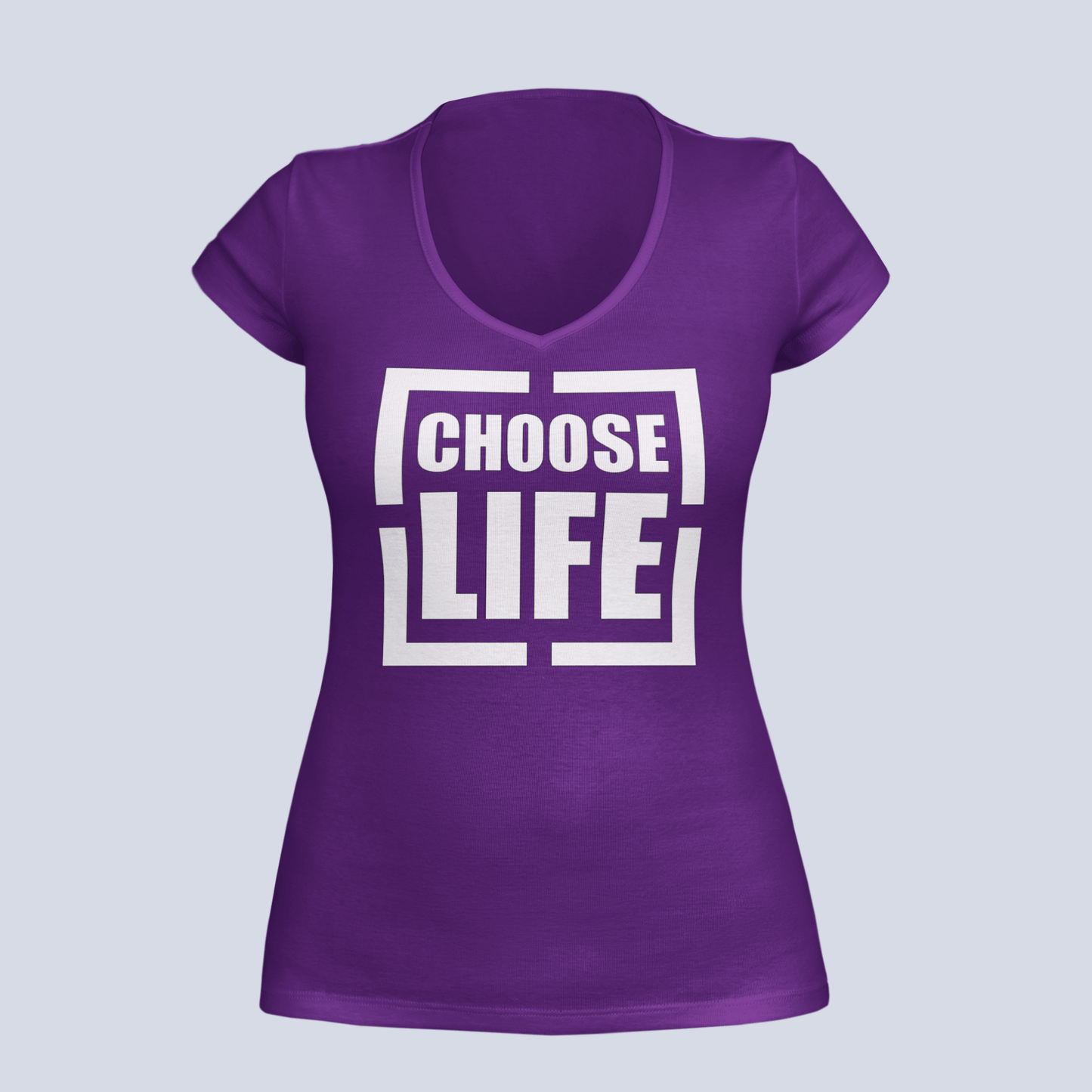 Choose Life - T-Shirt - Ladies V-Neck