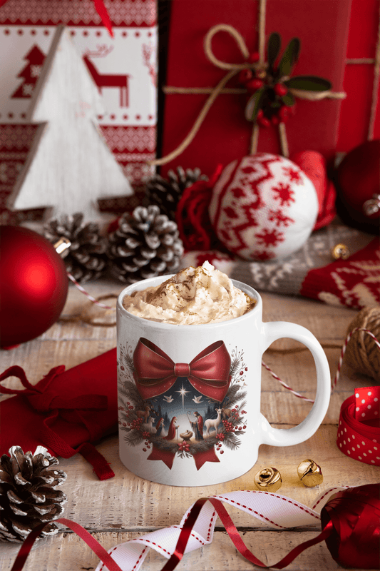Nativity Bow Mug