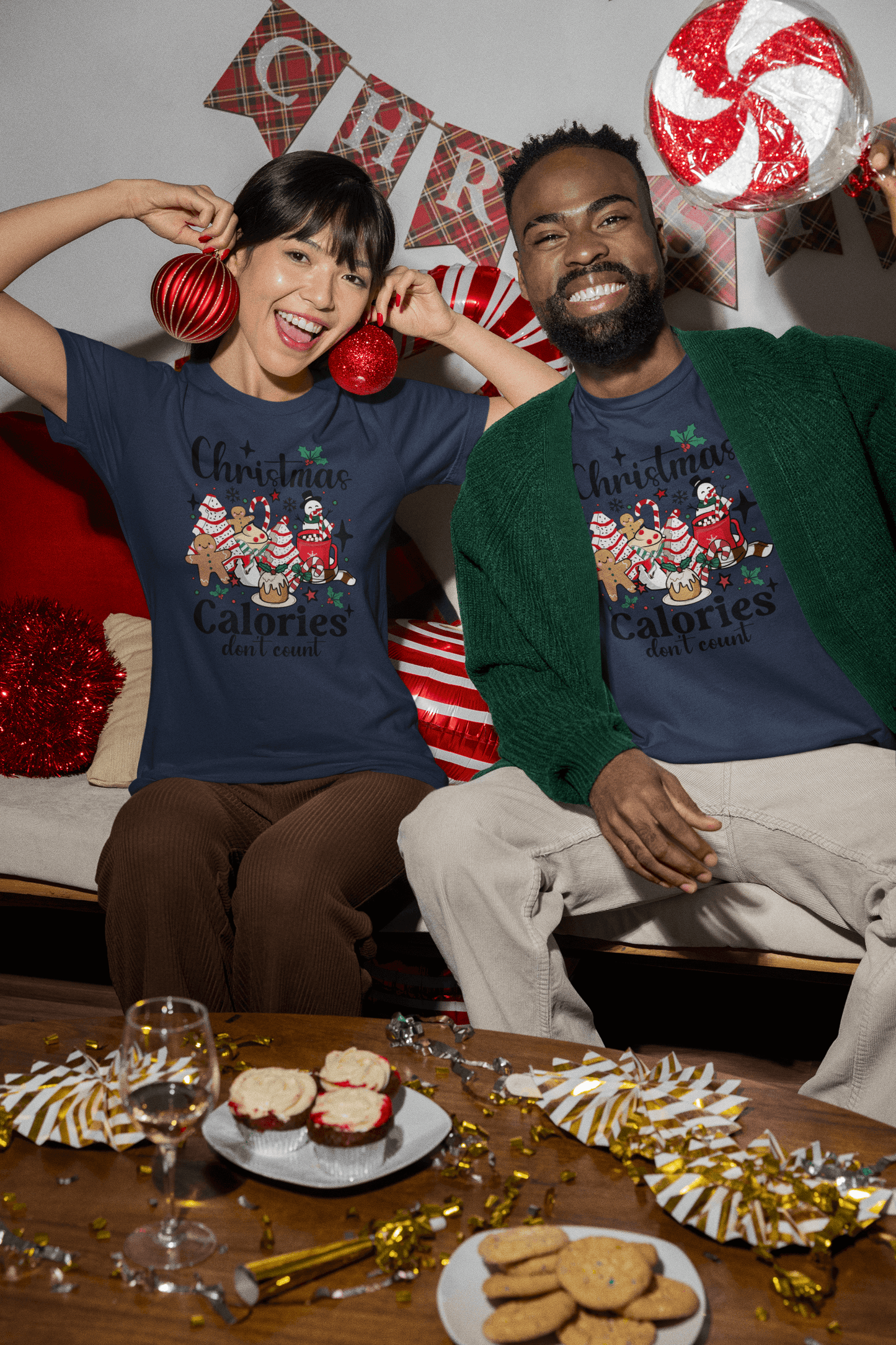 Christmas Calories Don't Count - Unisex T-Shirt