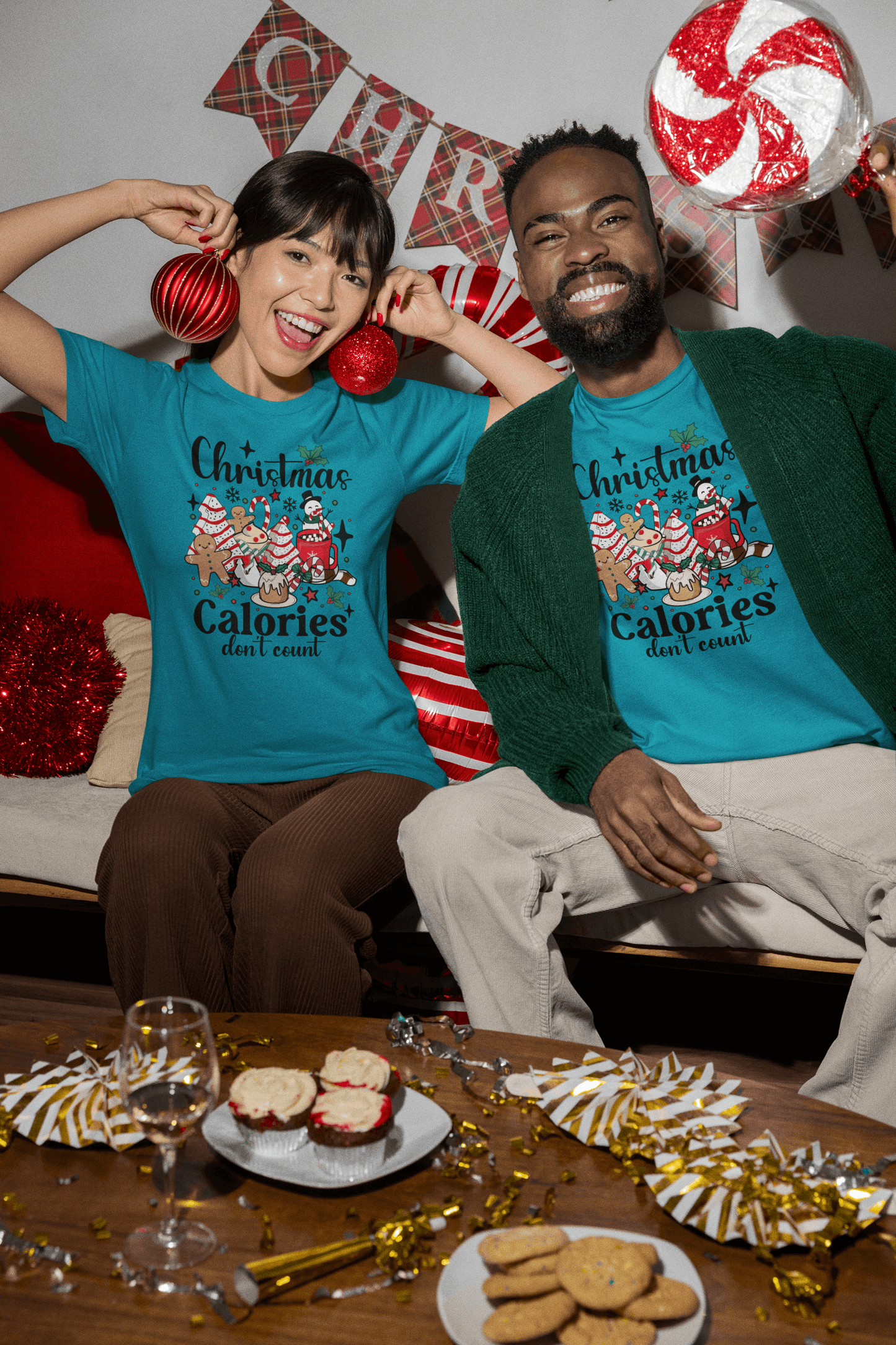 Christmas Calories Don't Count - Unisex T-Shirt