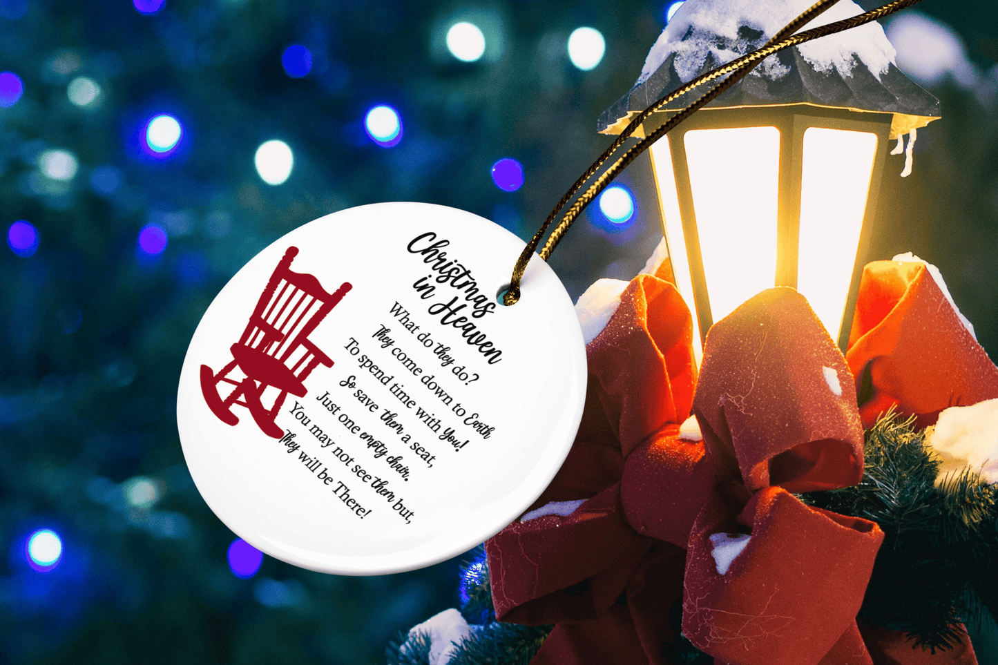 Christmas in Heaven Memorial Ornament