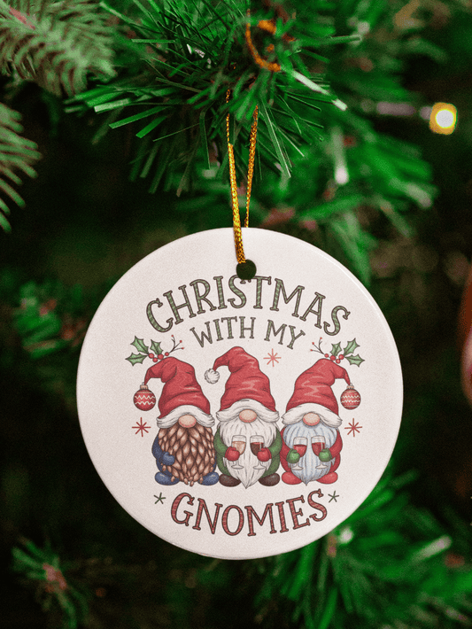 Christmas with My Gnomies Ornament
