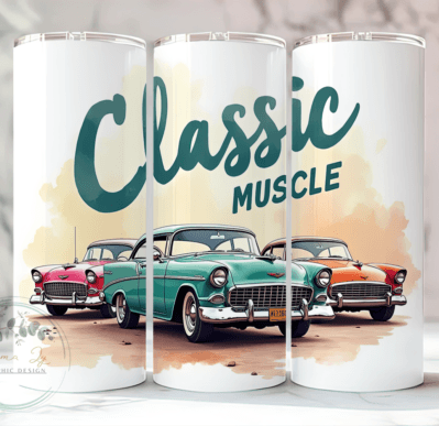 Classic Muscle Cars - 20 Oz Tumbler