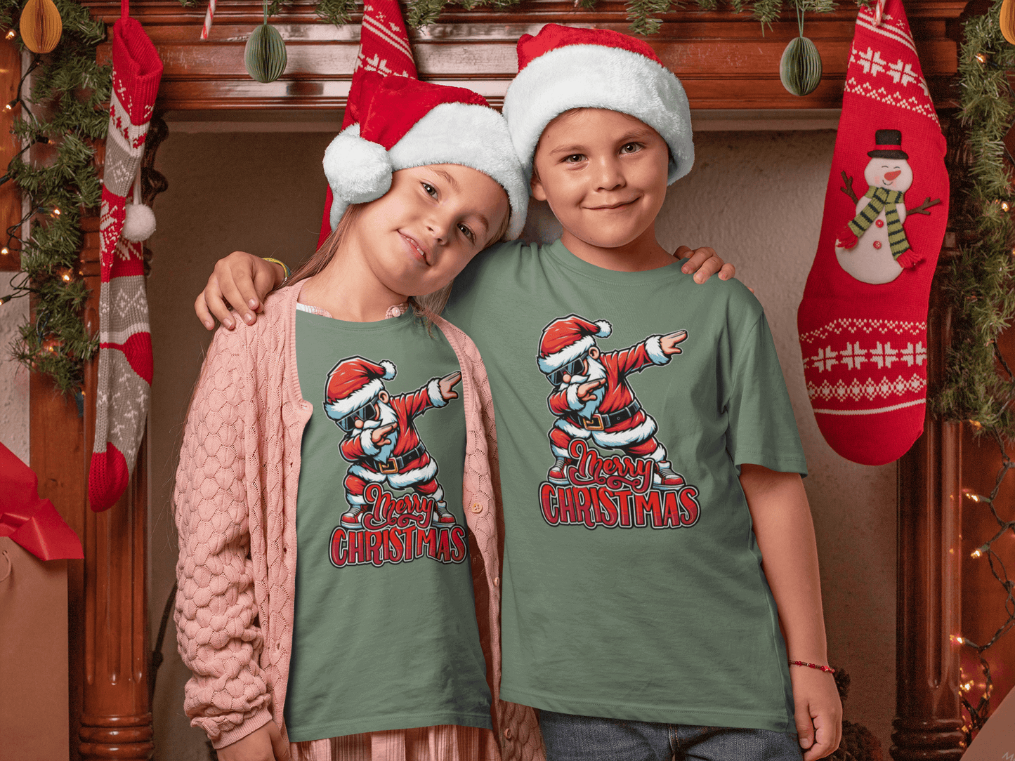 Dabbing Santa - Kids T-Shirts