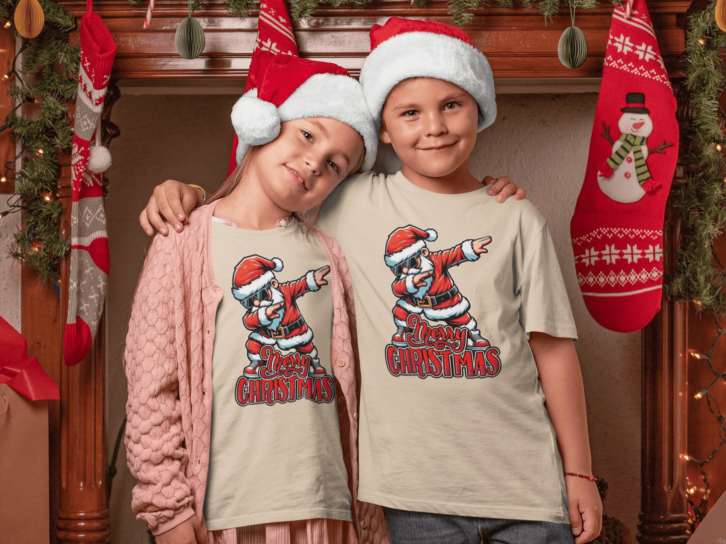 Dabbing Santa - Kids T-Shirts
