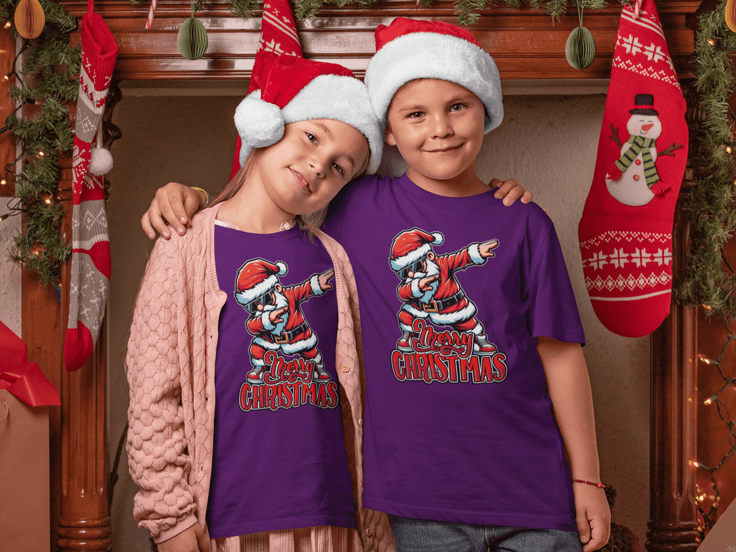 Dabbing Santa - Kids T-Shirts
