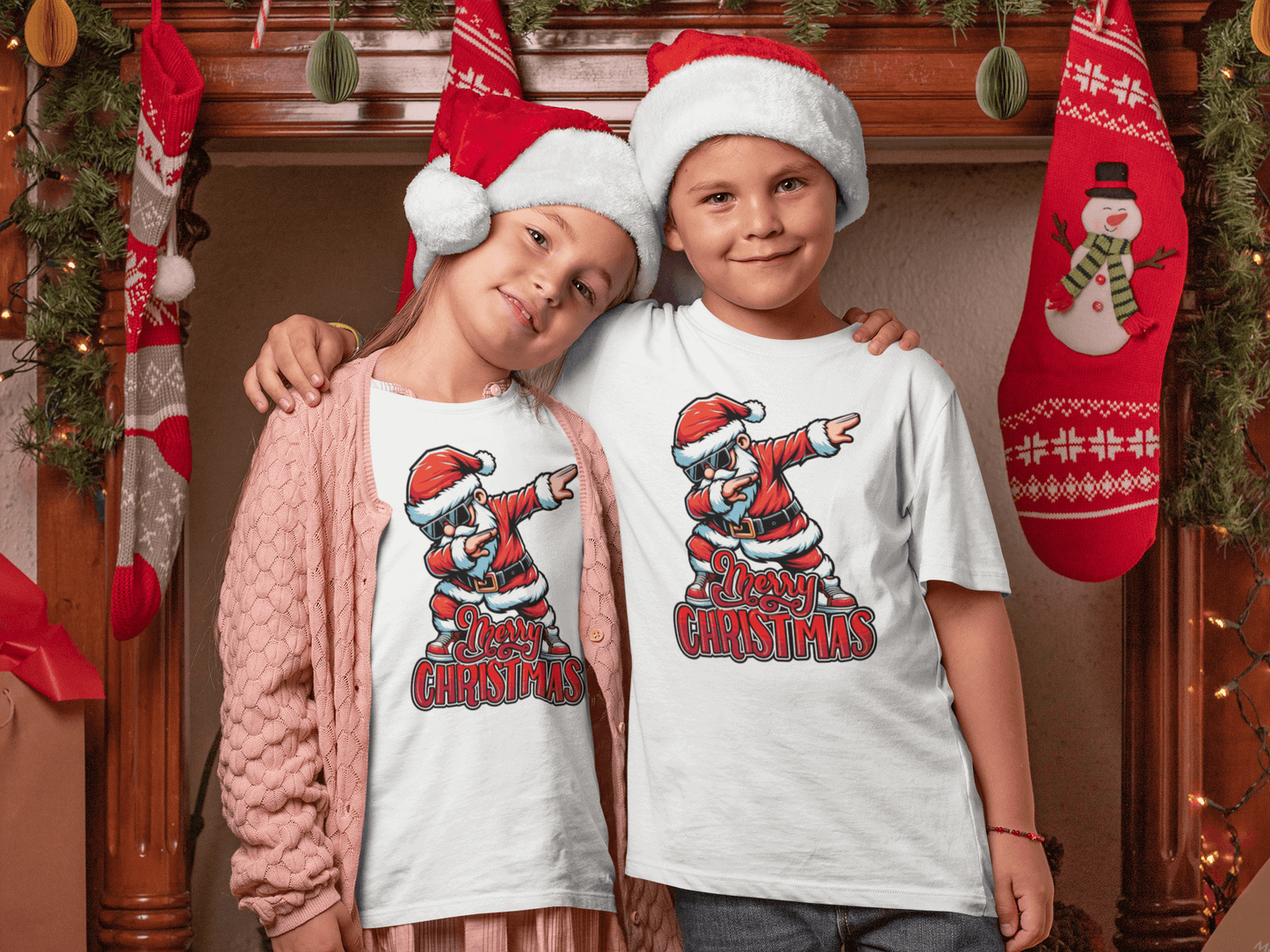 Dabbing Santa - Kids T-Shirts