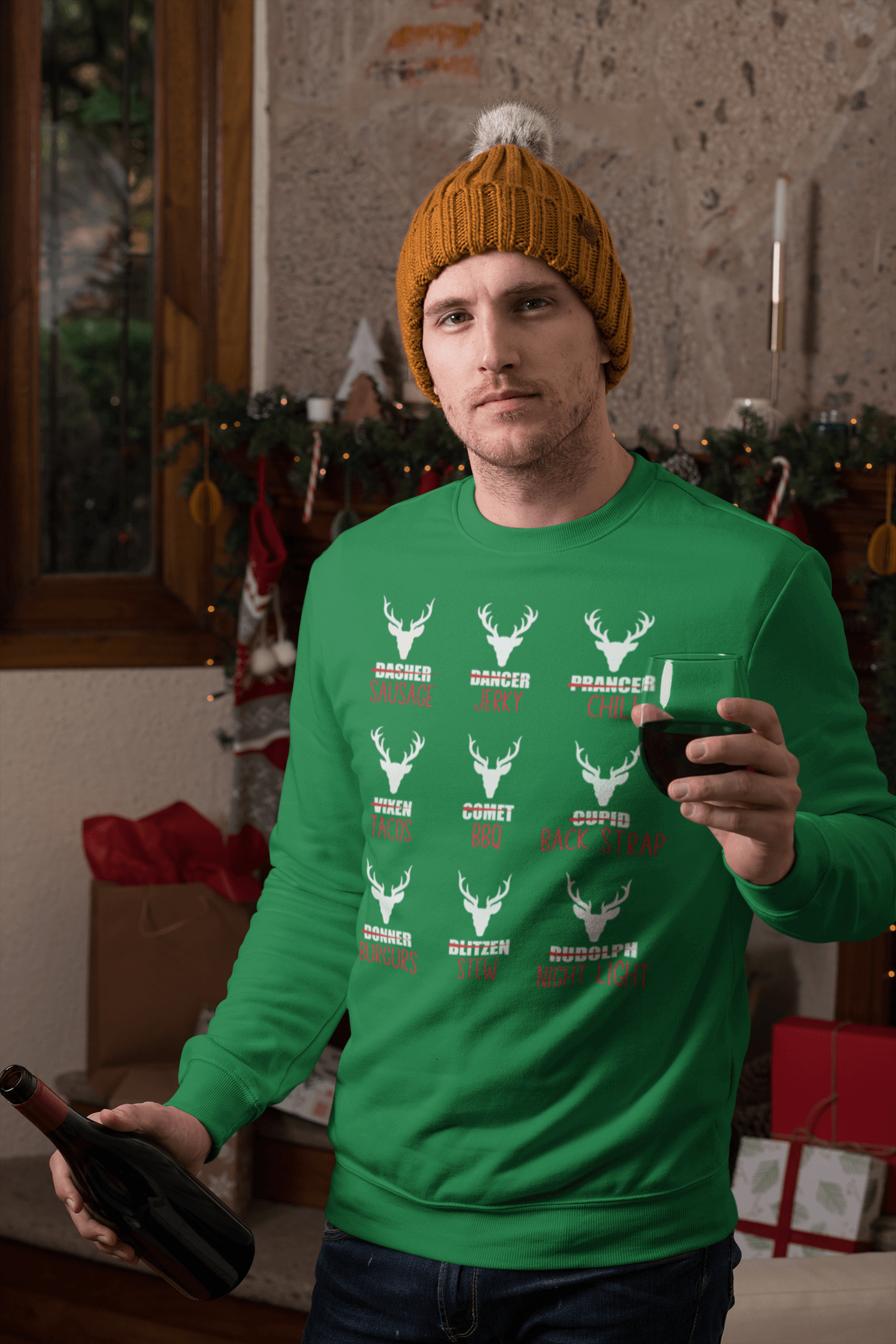 Reindeer Menu - Sweatshirt
