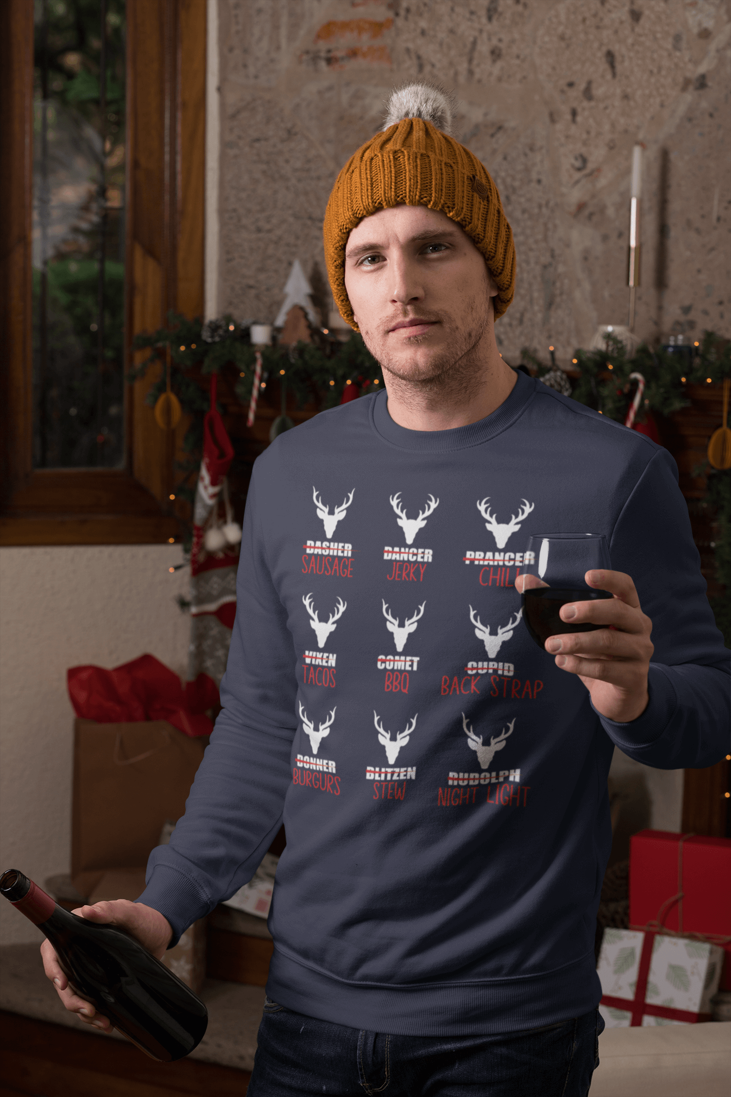 Reindeer Menu - Sweatshirt