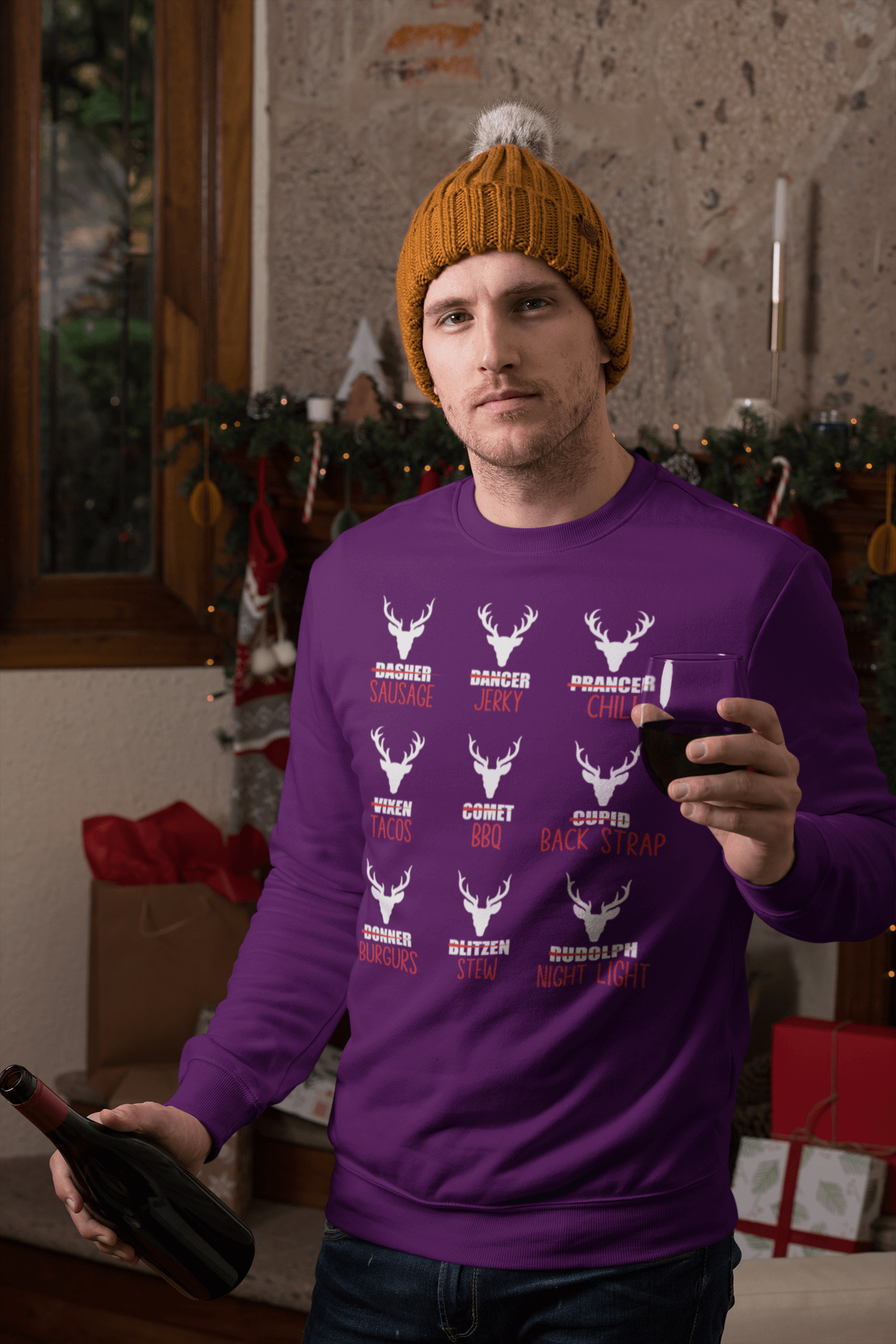 Reindeer Menu - Sweatshirt