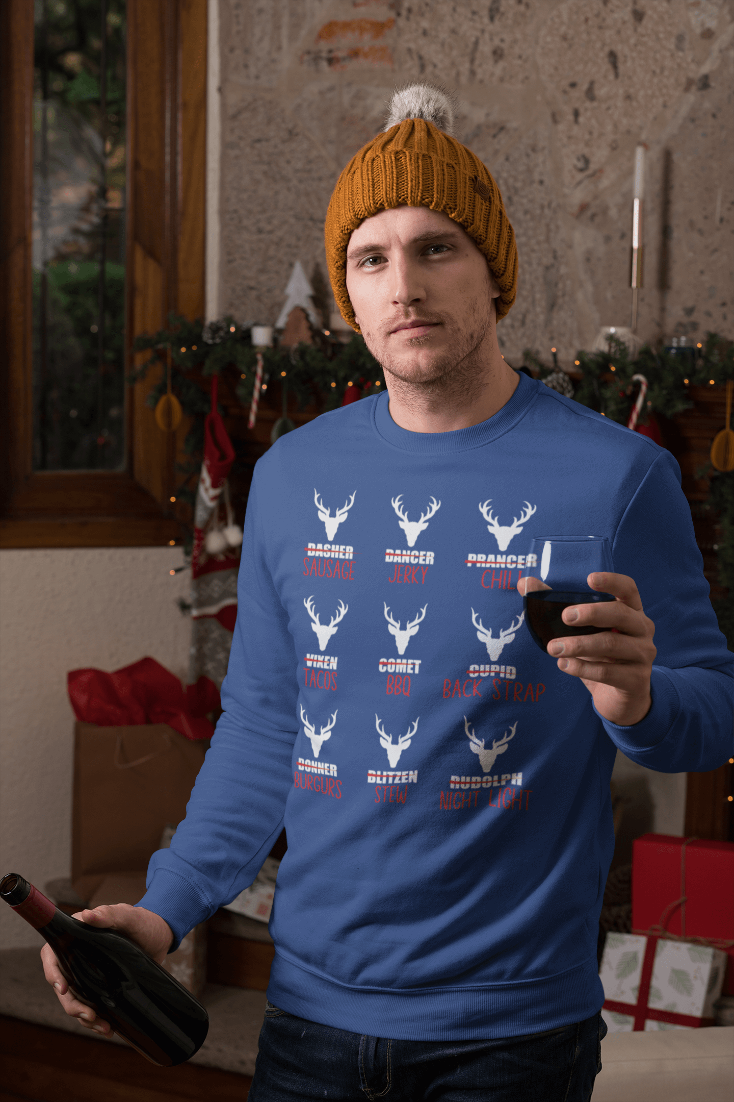 Reindeer Menu - Sweatshirt