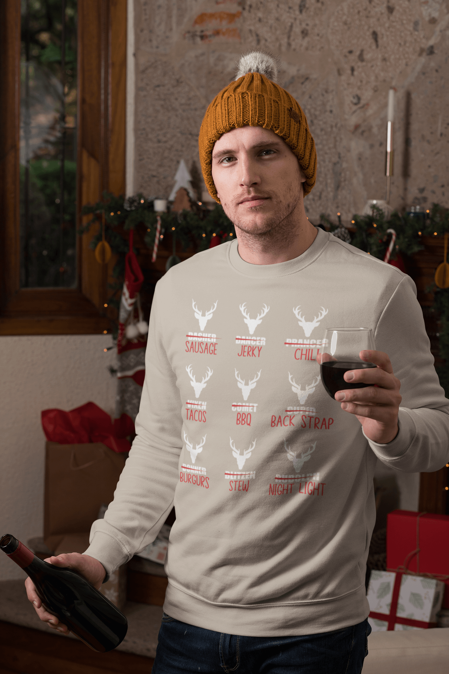 Reindeer Menu - Sweatshirt