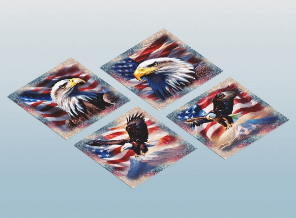 American Eagle Coasters Set / 4