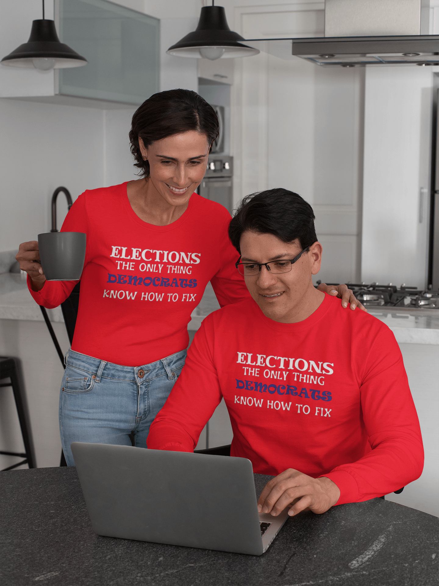 Elections The Only Thing Democrats Know How to Fix - Long Sleeve T-Shirt
