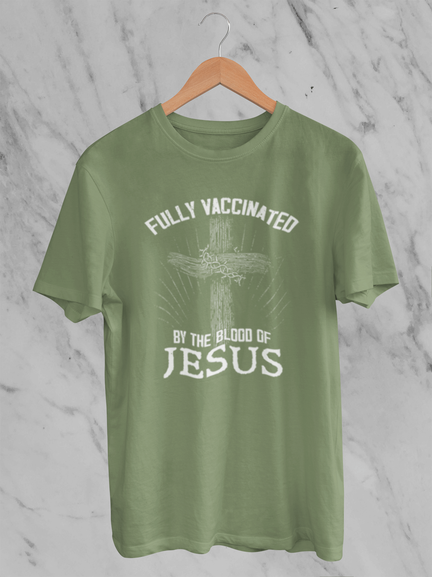 Fully Vaccinated by the Blood of Jesus -  T-Shirt