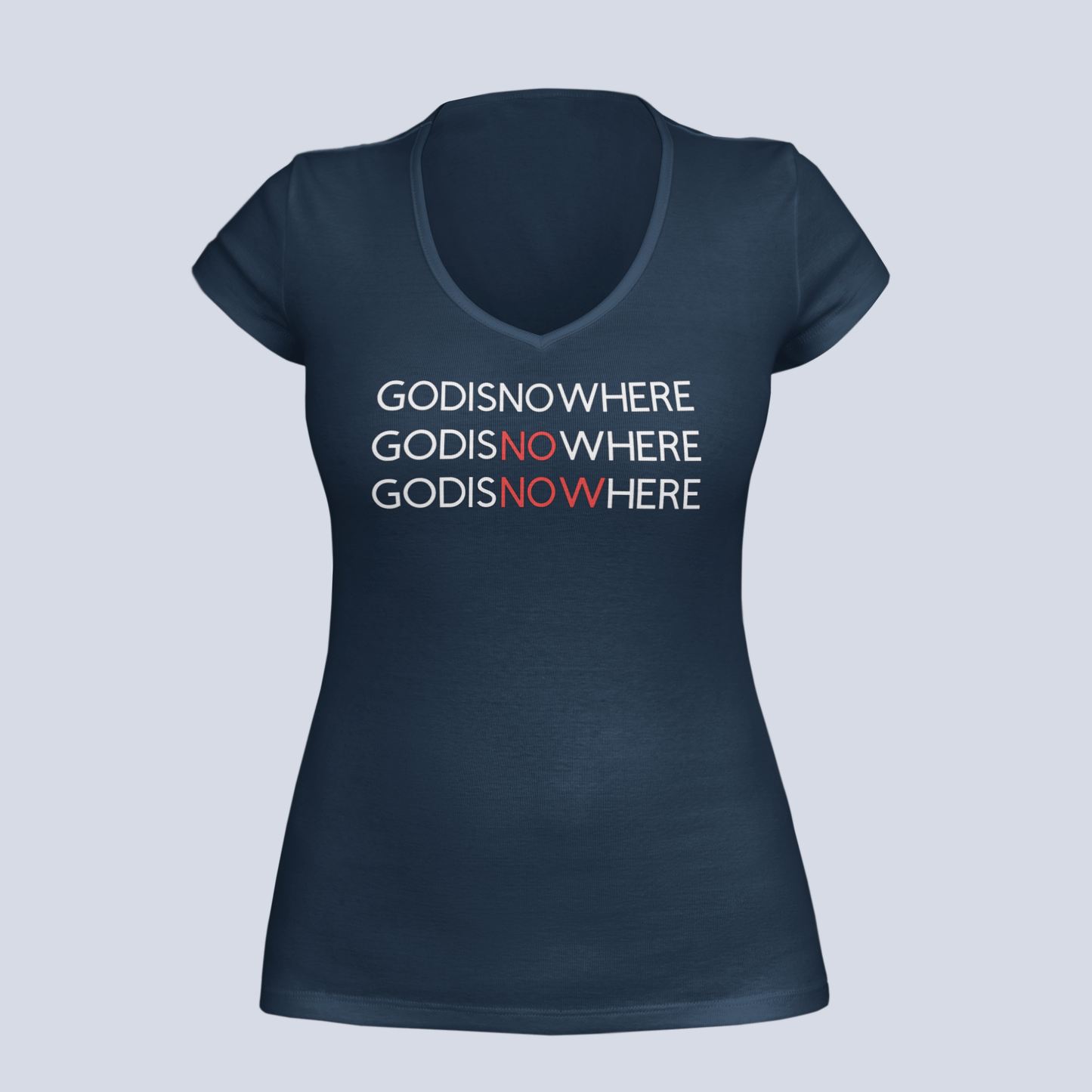 GODISNOWHERE - T-Shirt Ladies V-Neck