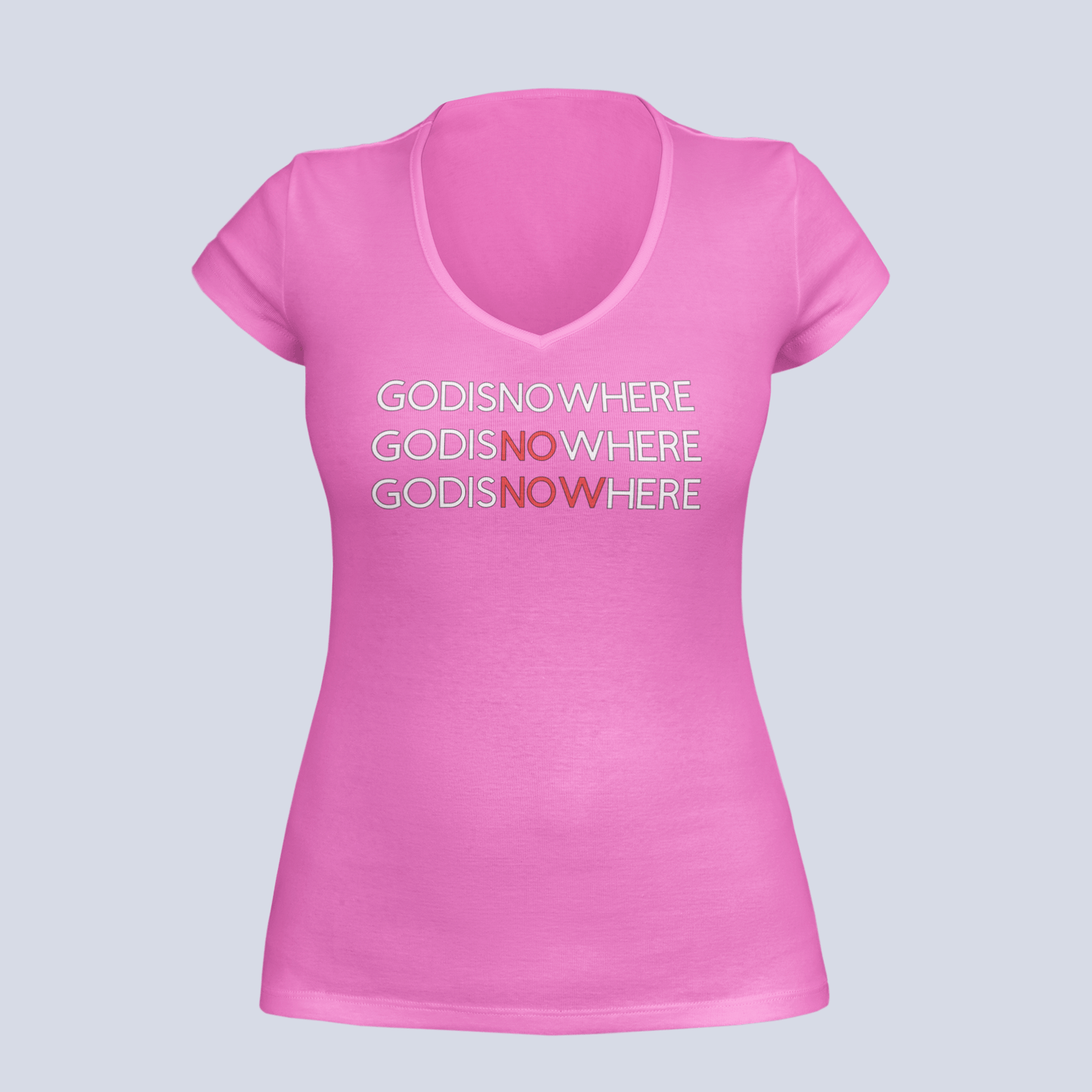GODISNOWHERE - T-Shirt Ladies V-Neck