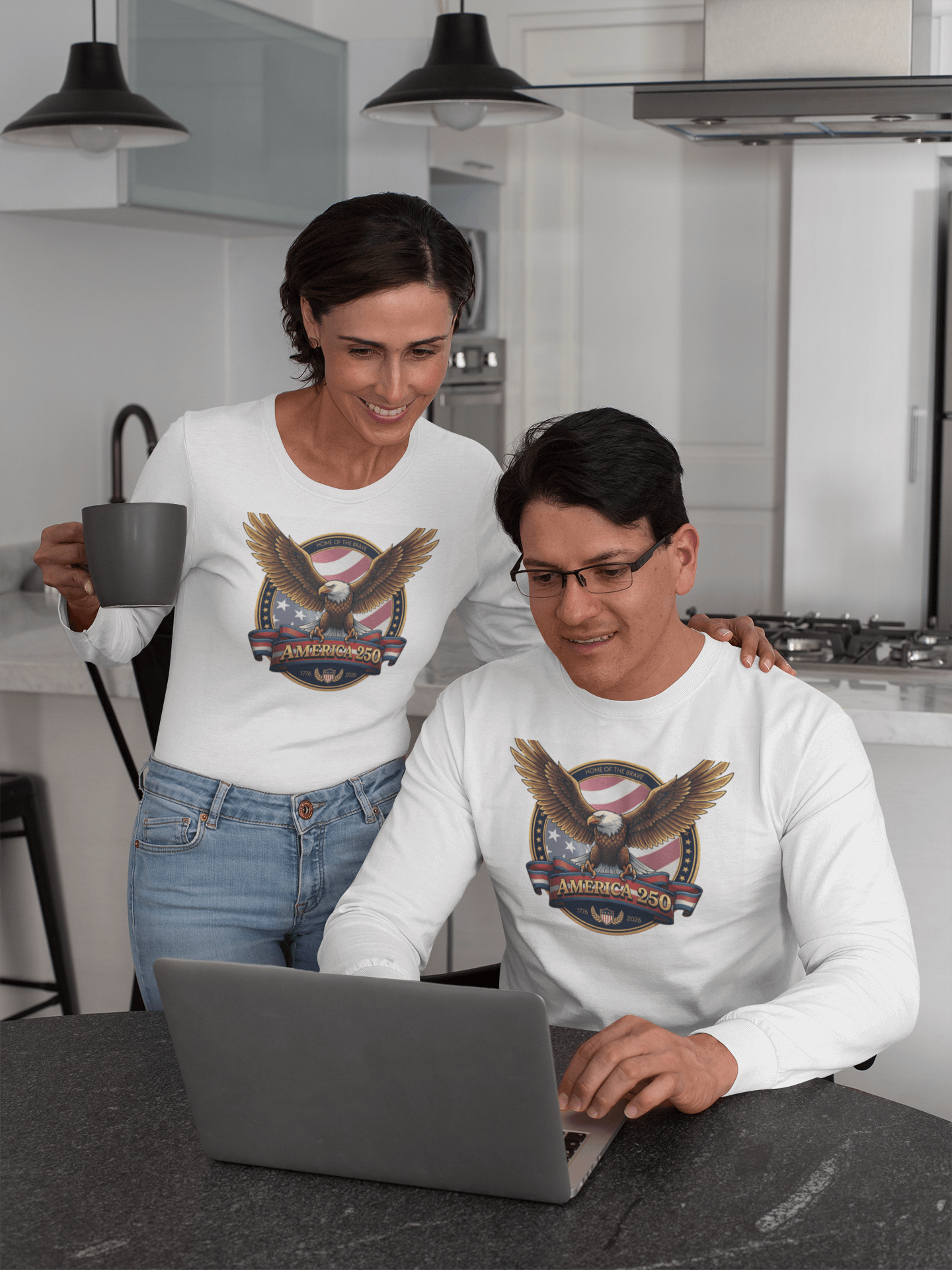 Home of the Brave: America 250 Crest - Long Sleeve