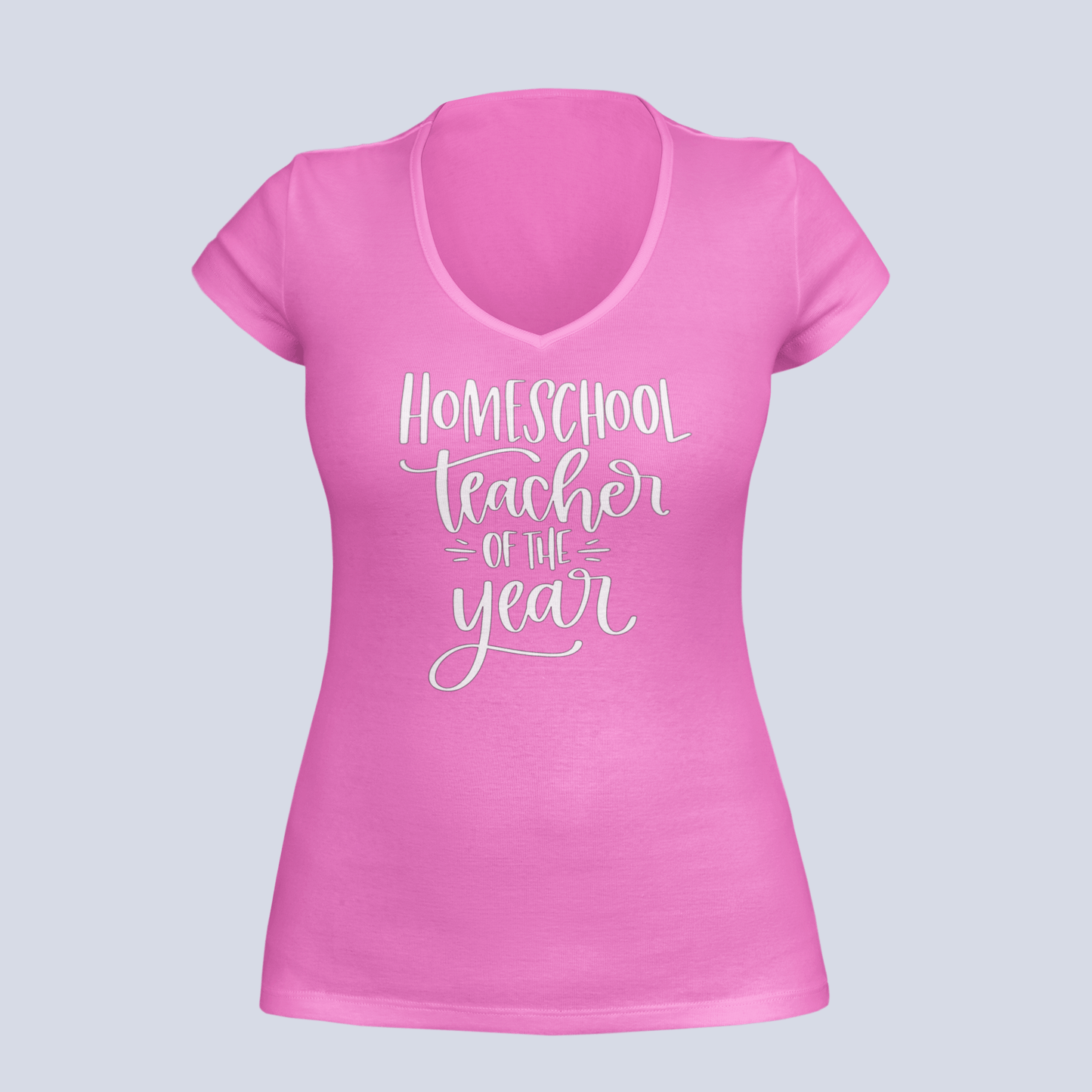 Homeschool Teacher of the Year - T-shirt - Ladies V-neck