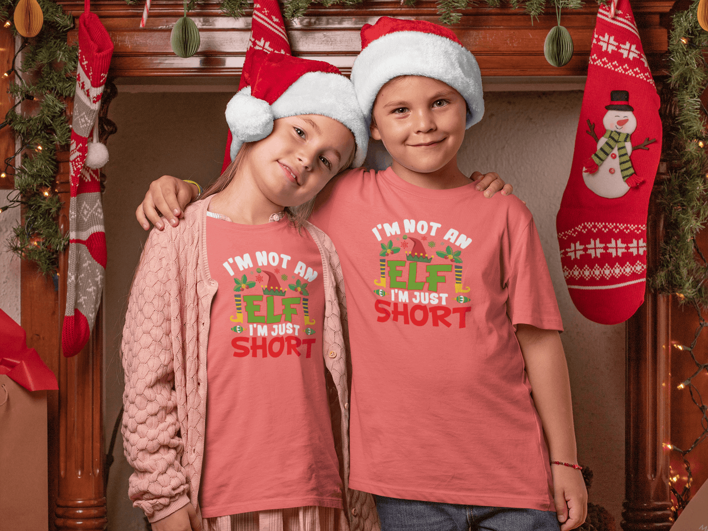 Not an Elf, Just Short - Kids T-Shirts