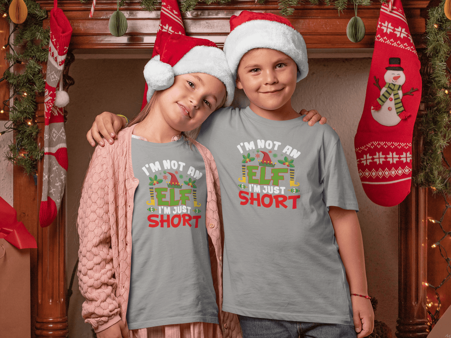 Not an Elf, Just Short - Kids T-Shirts