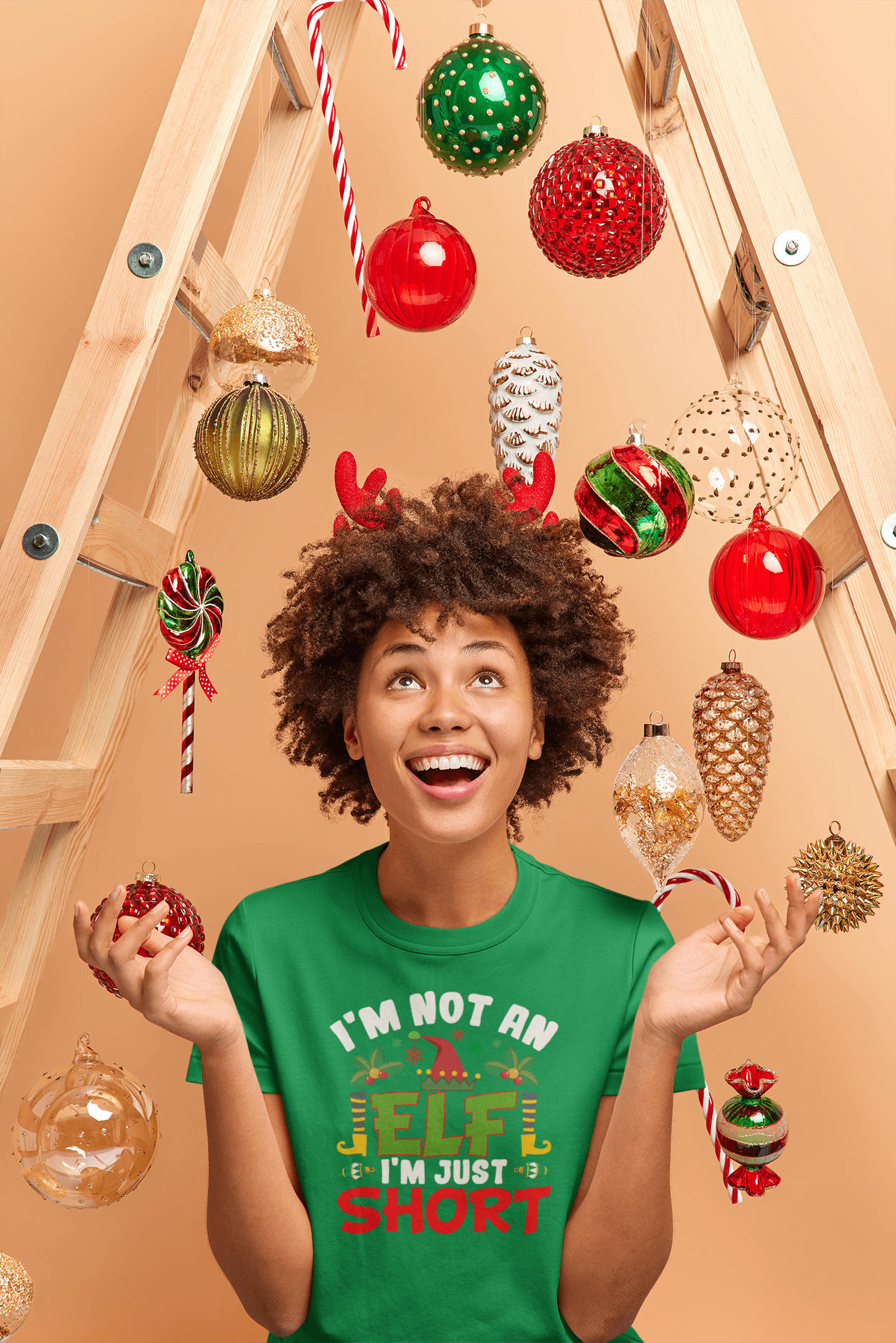 Not an Elf, Just Short - Ladies Fit