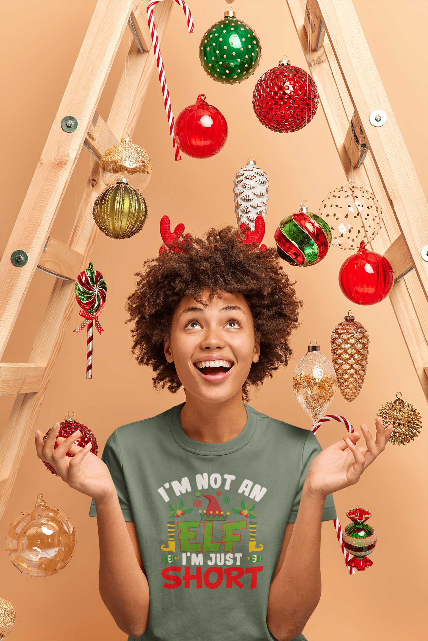 Not an Elf, Just Short - Ladies Fit