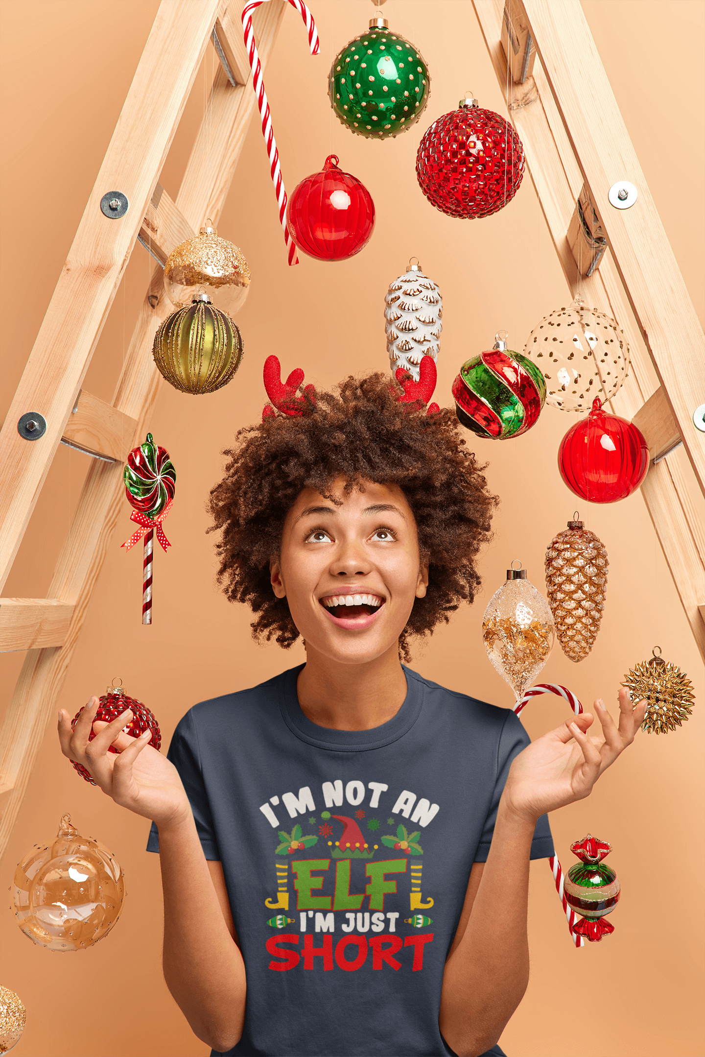 Not an Elf, Just Short - Ladies Fit