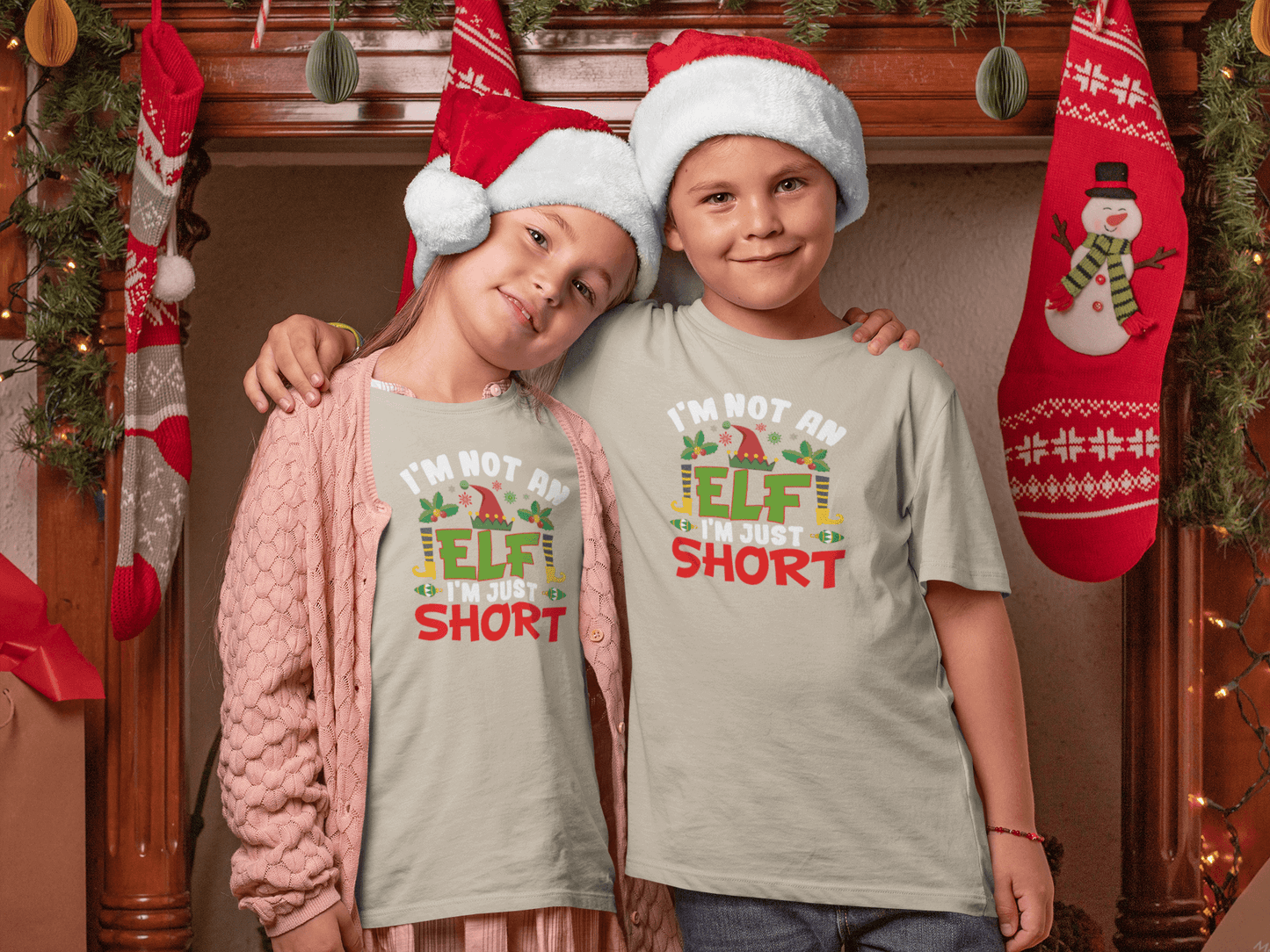 Not an Elf, Just Short - Kids T-Shirts