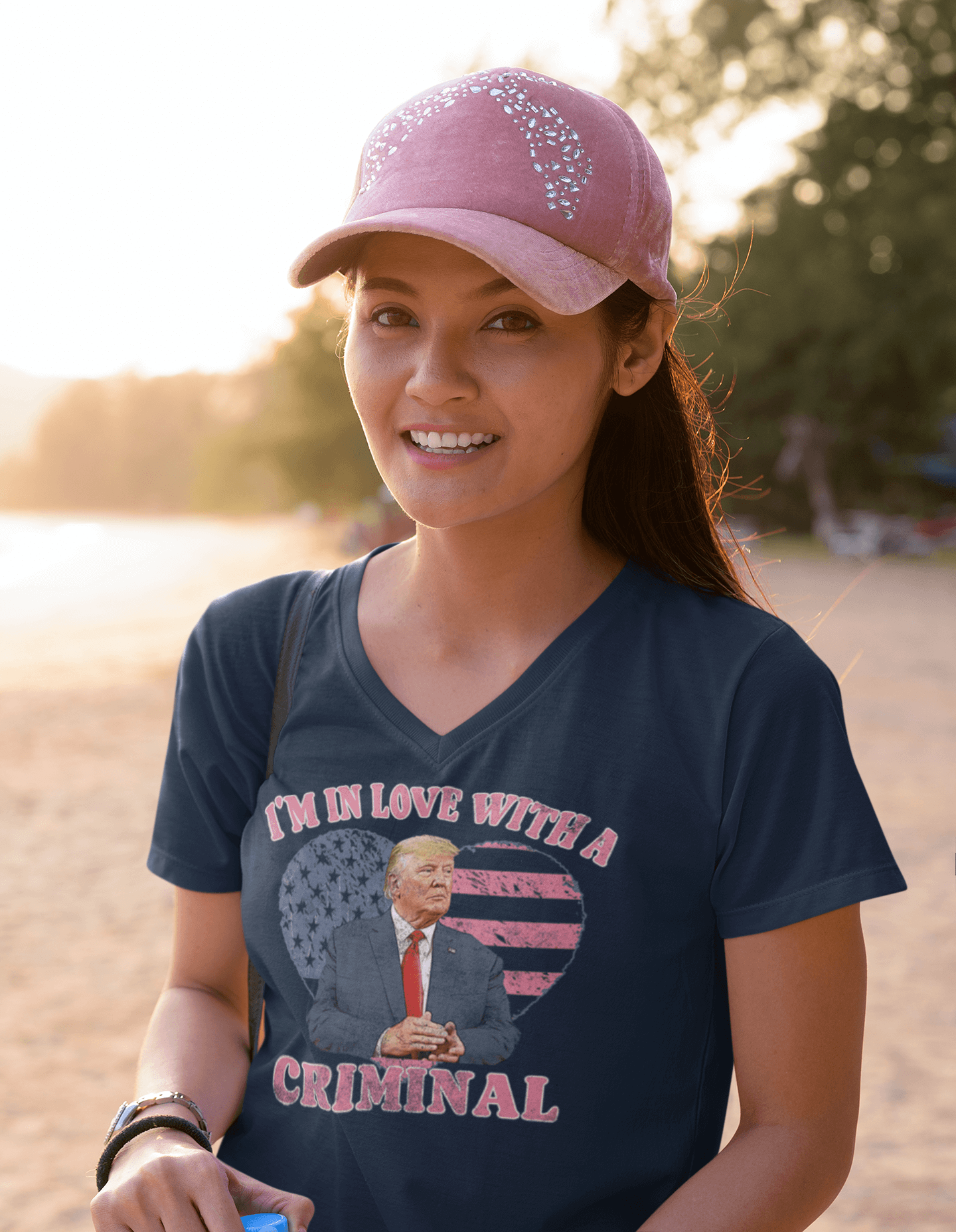 In Love With A Criminal - Ladies V-Neck