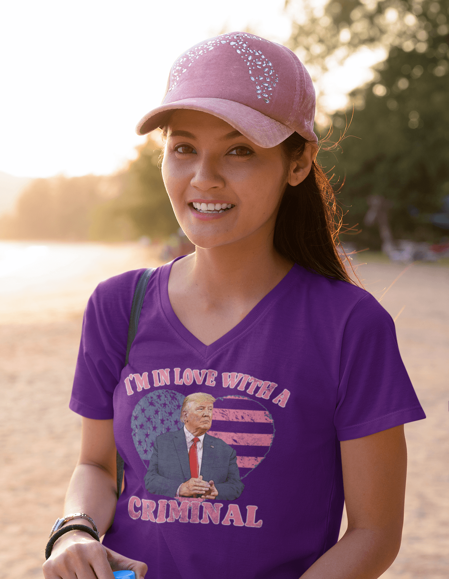 In Love With A Criminal - Ladies V-Neck