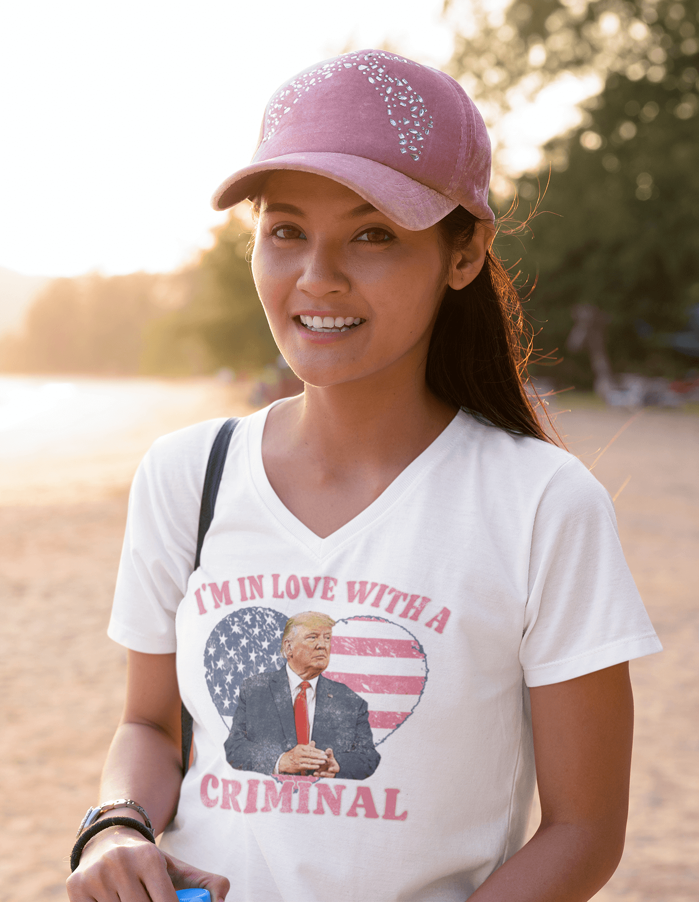 In Love With A Criminal - Ladies V-Neck