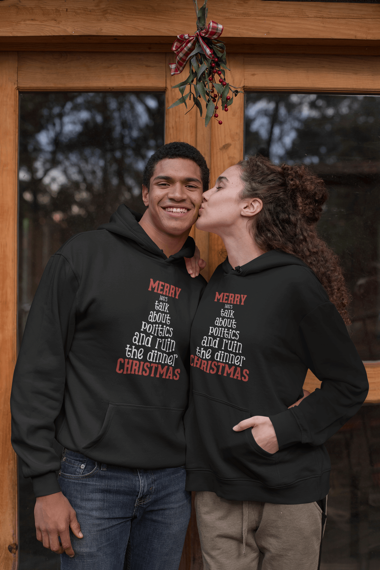 Merry Let's Talk About Politics - Hoodie