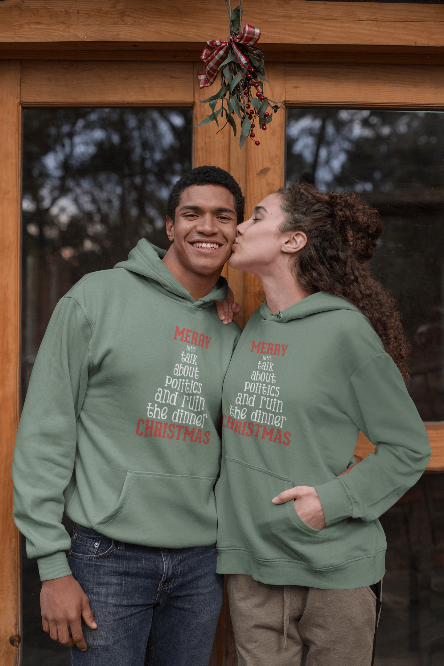 Merry Let's Talk About Politics - Hoodie