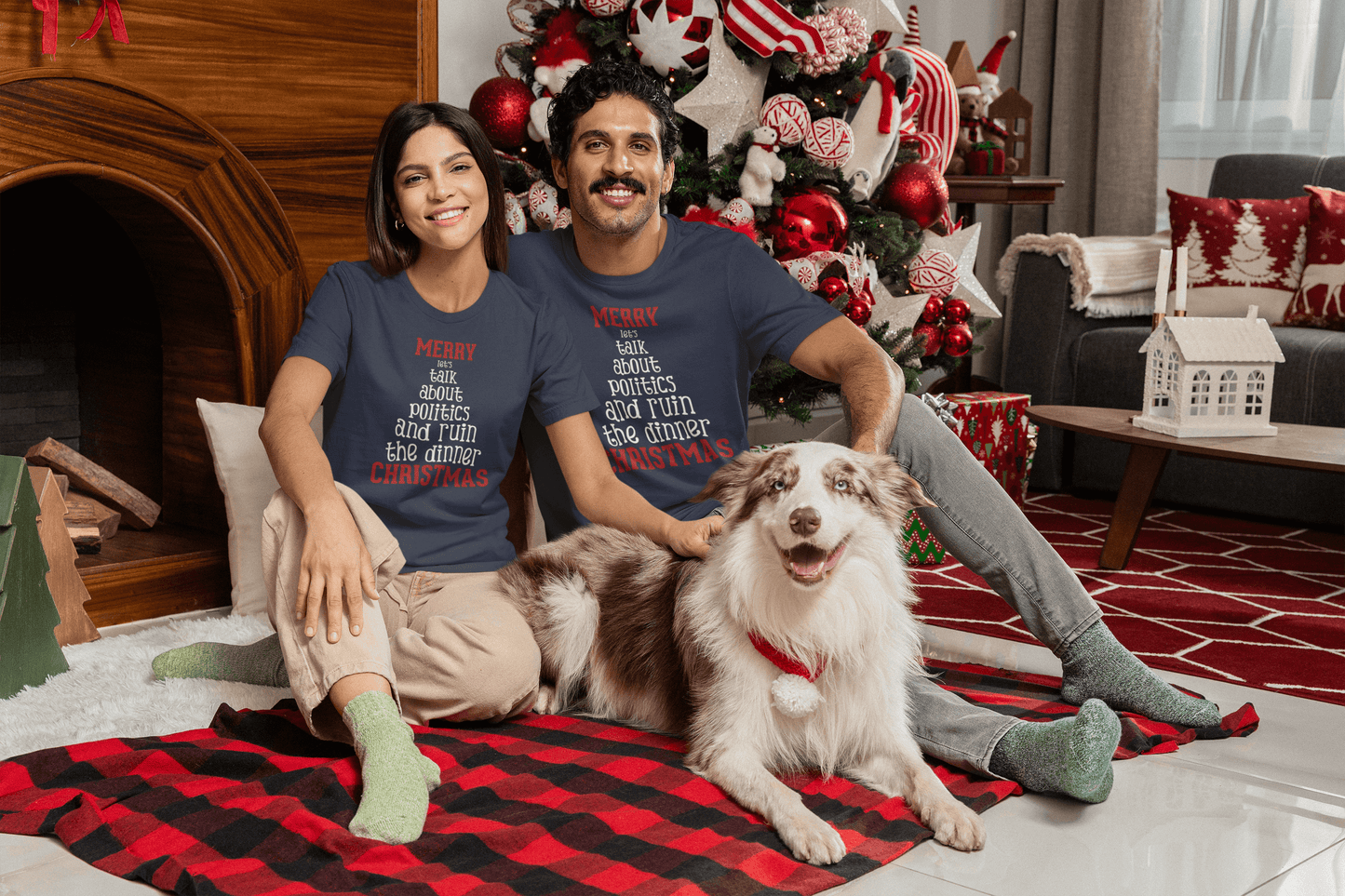 Merry Let's Talk About Politics - Unisex T-Shirt