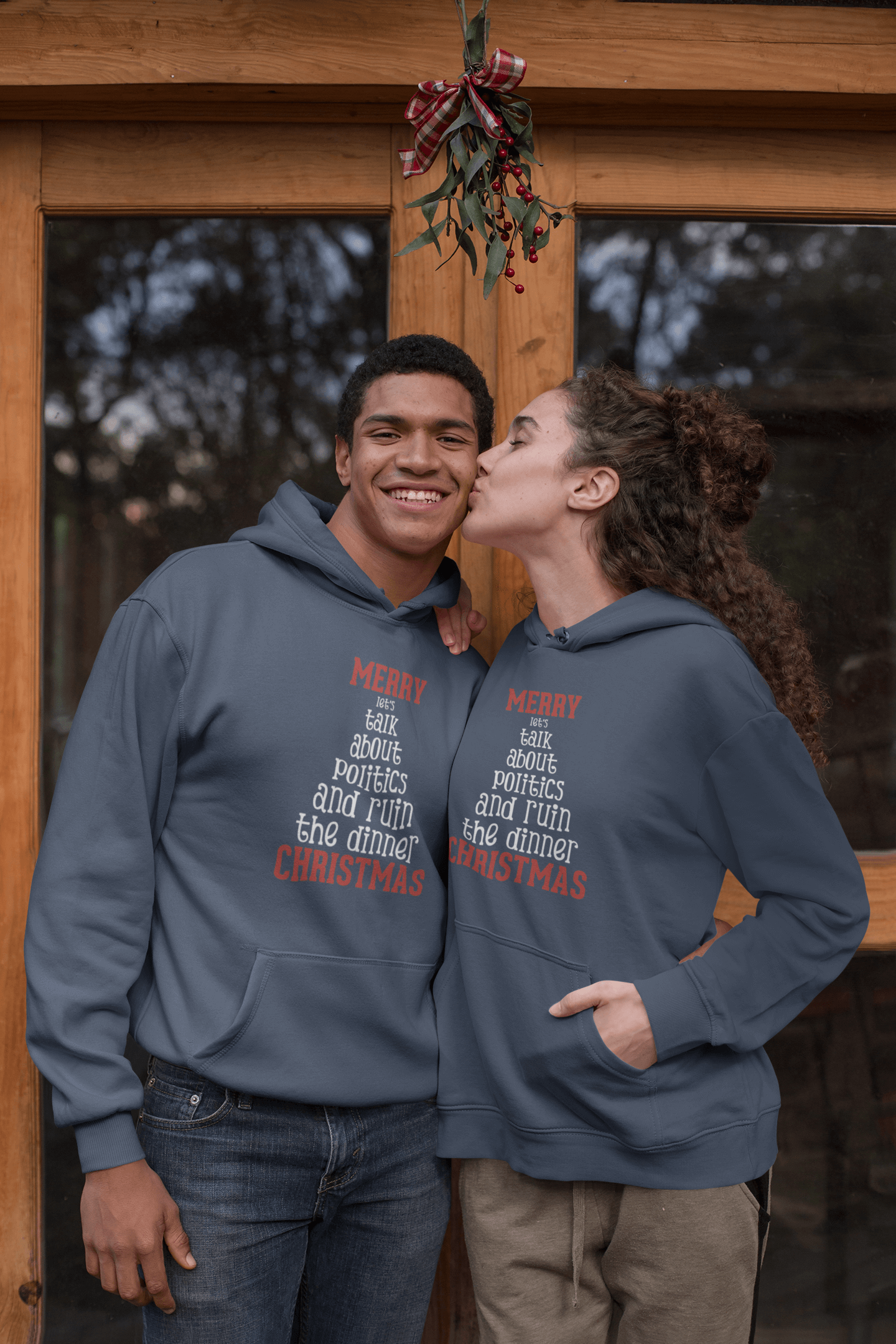 Merry Let's Talk About Politics - Hoodie