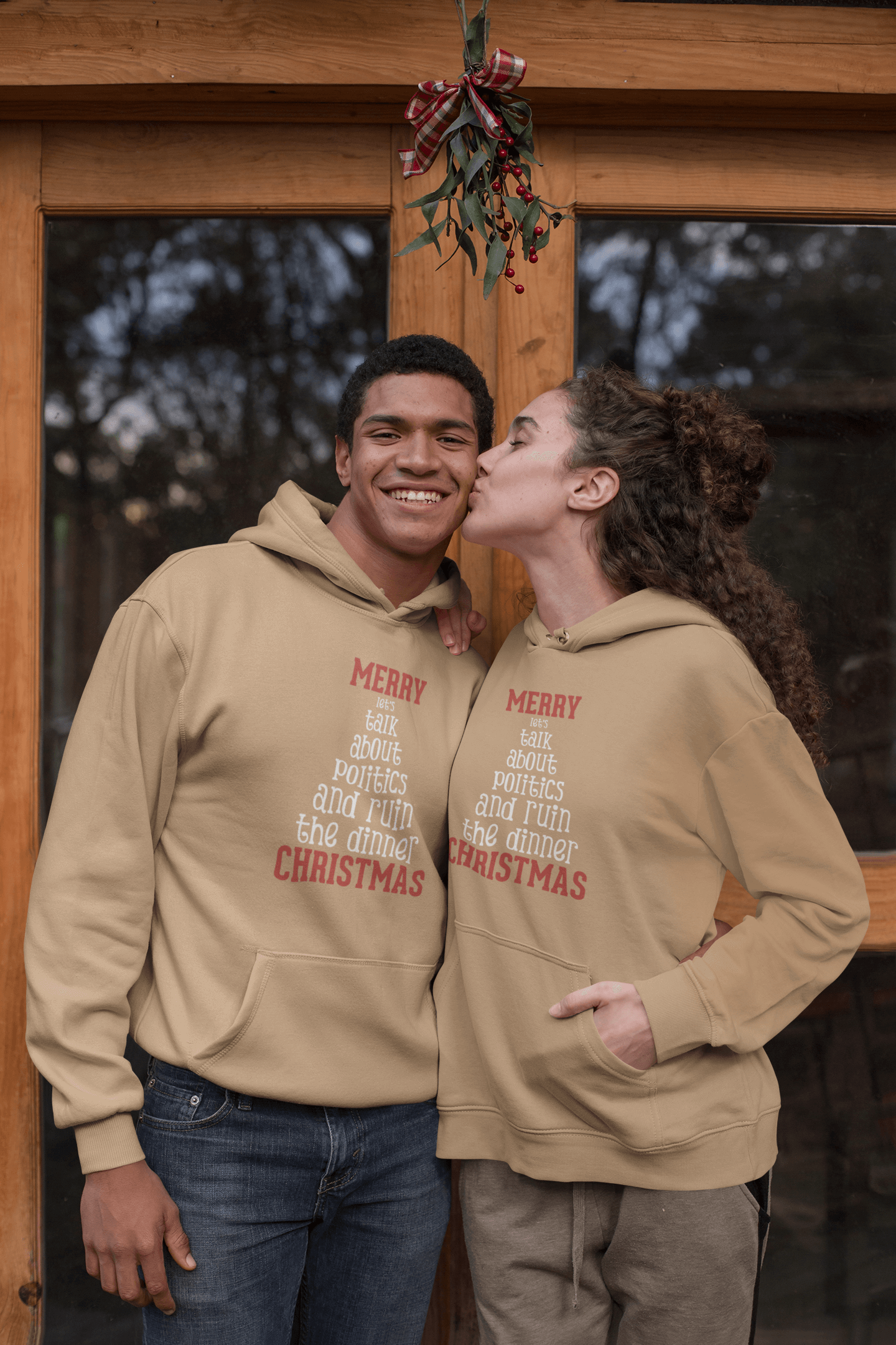 Merry Let's Talk About Politics - Hoodie