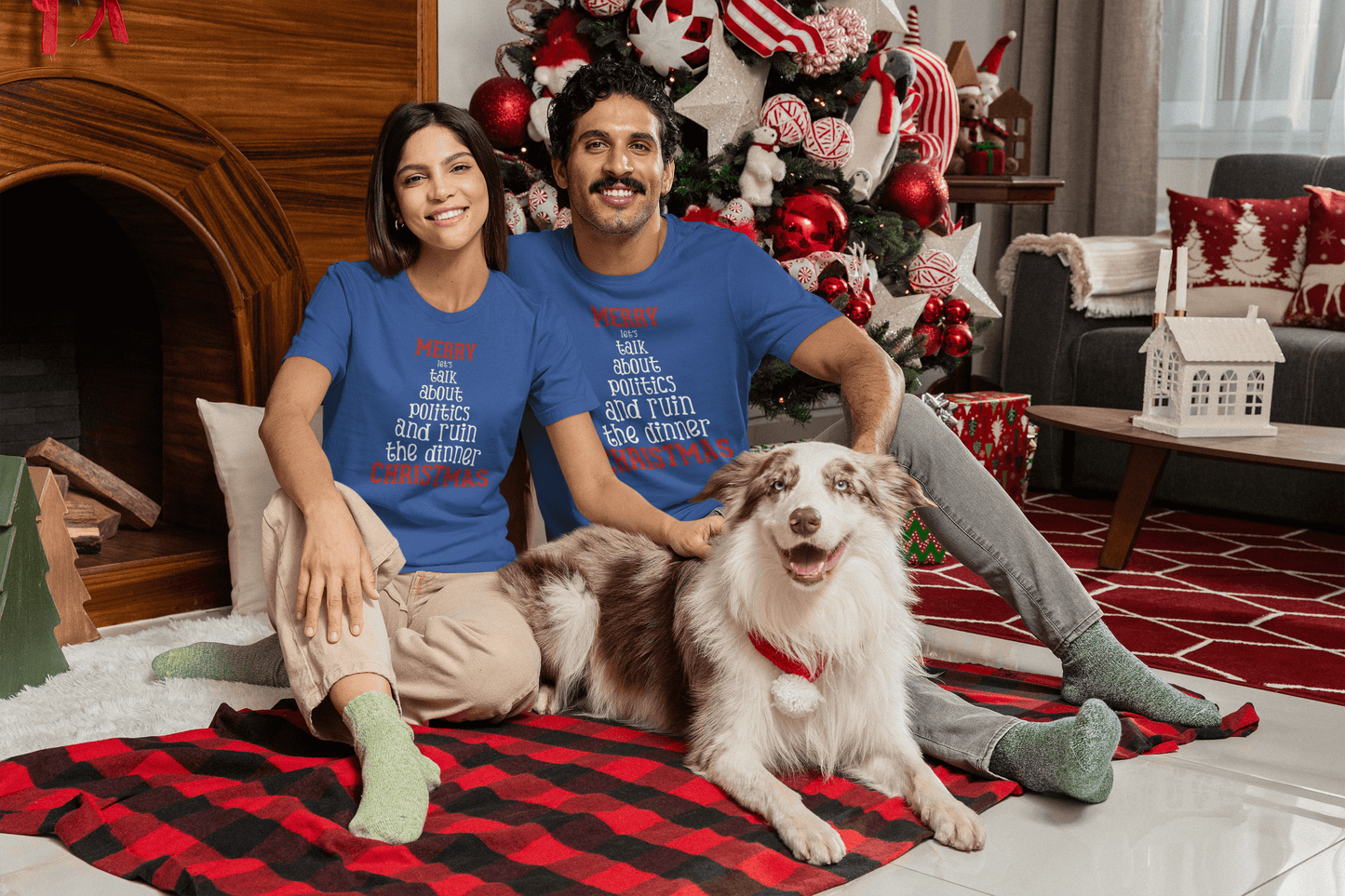 Merry Let's Talk About Politics - Unisex T-Shirt