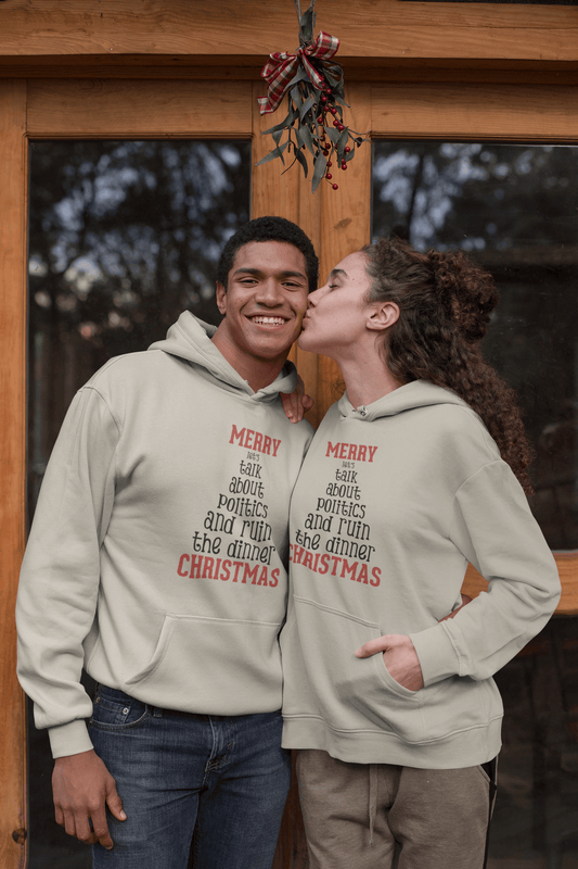 Merry Let's Talk About Politics - Hoodie