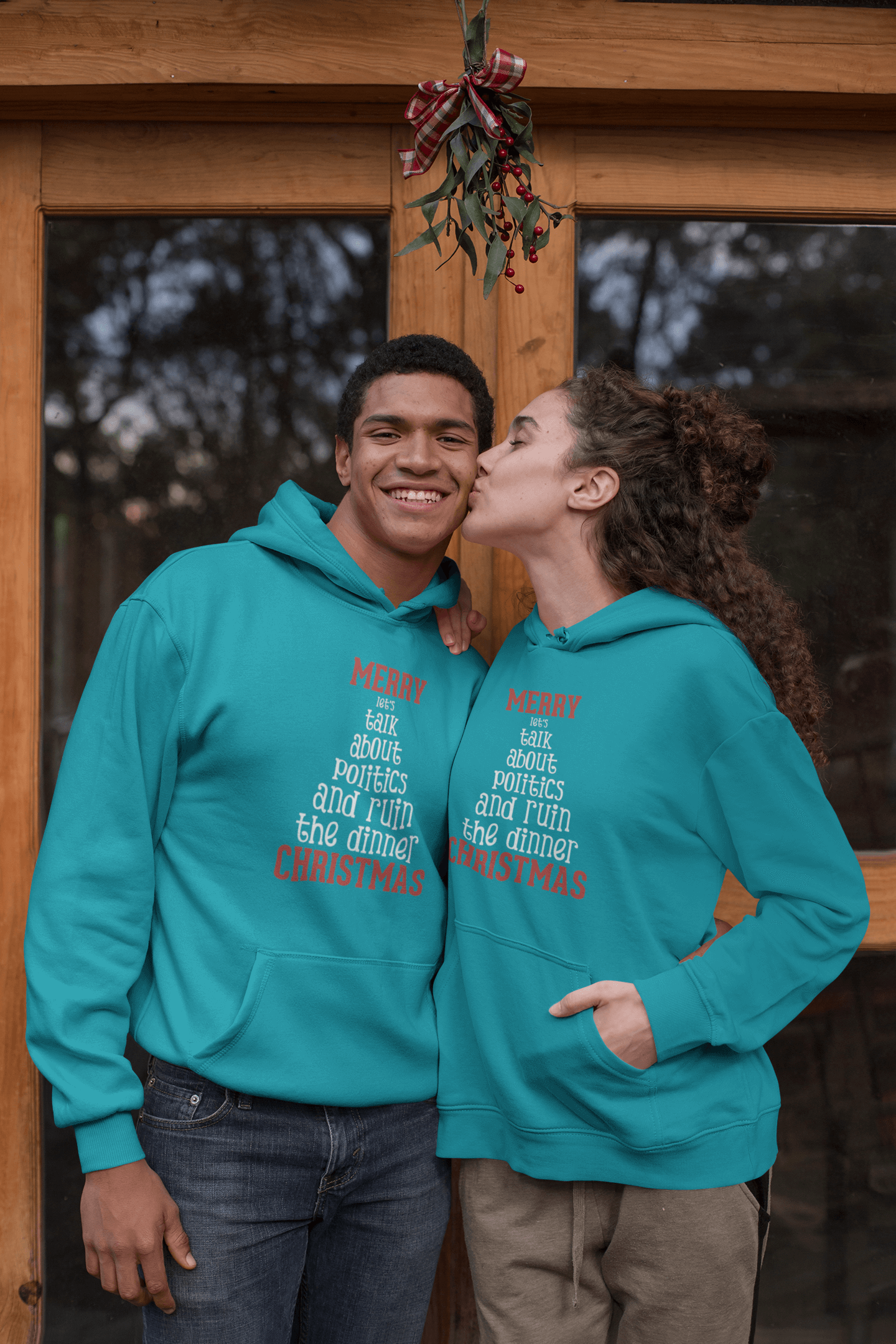 Merry Let's Talk About Politics - Hoodie
