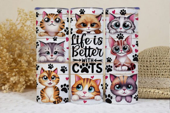 Life Is Better With Cats - 20 Oz Tumbler
