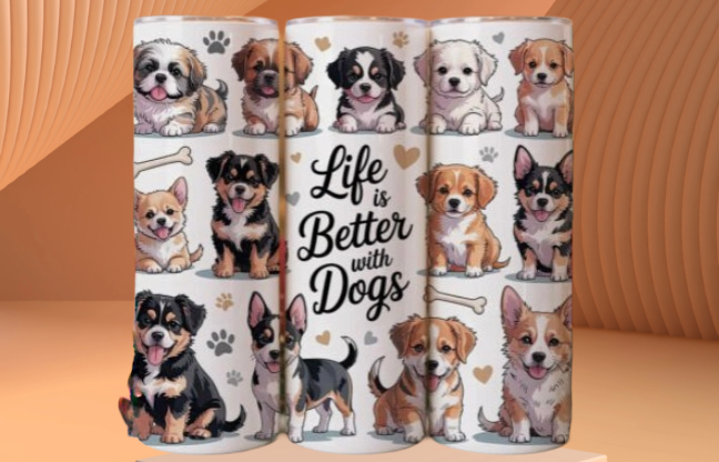 Life Is Better With Dogs - 20 Oz Tumbler