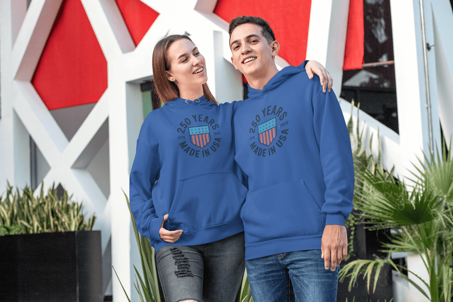 Made in the USA: 250-Year Heritage Shield – Hoodie